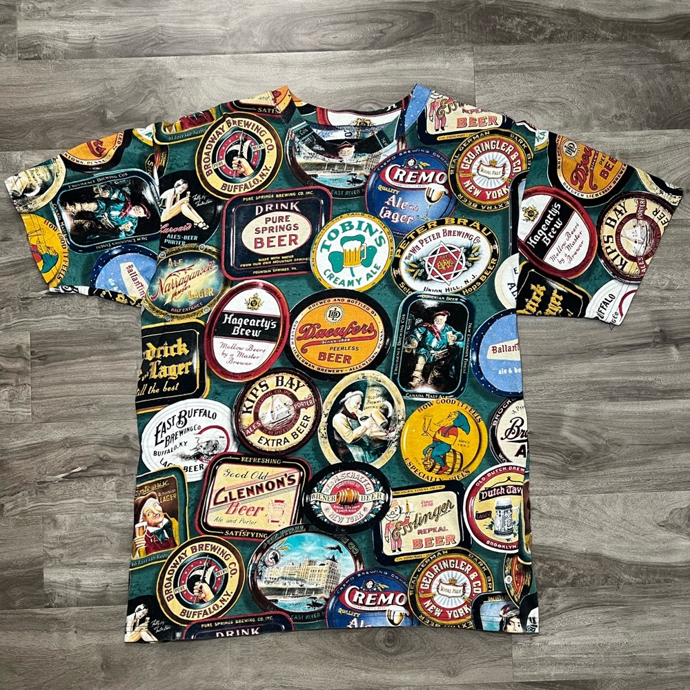 Vintage Beer T Shirt (Front & Back)